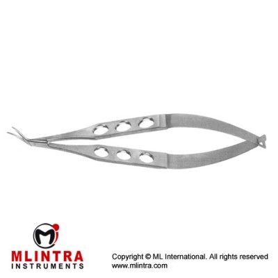 Castroviejo Corneoscleral Scissor Right - Medium Blades Stainless Steel, 11 cm - 4 1/2"